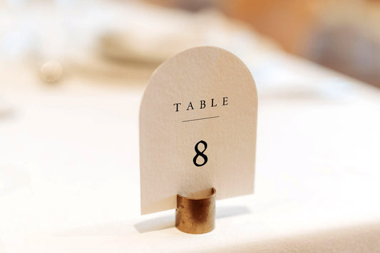 Cate ARCHED Wedding Table Number Template