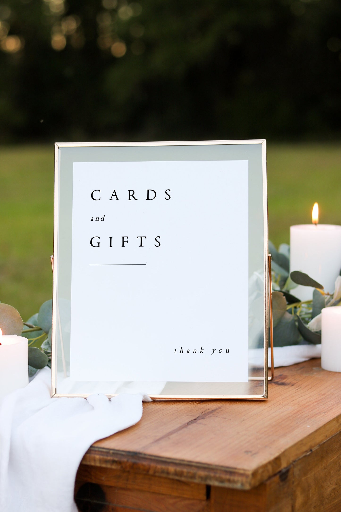 Cate Modern Cards and Gifts Sign