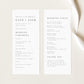 Cate Modern Wedding Program Template