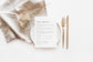 Cate Minimalist Wedding Menu Template