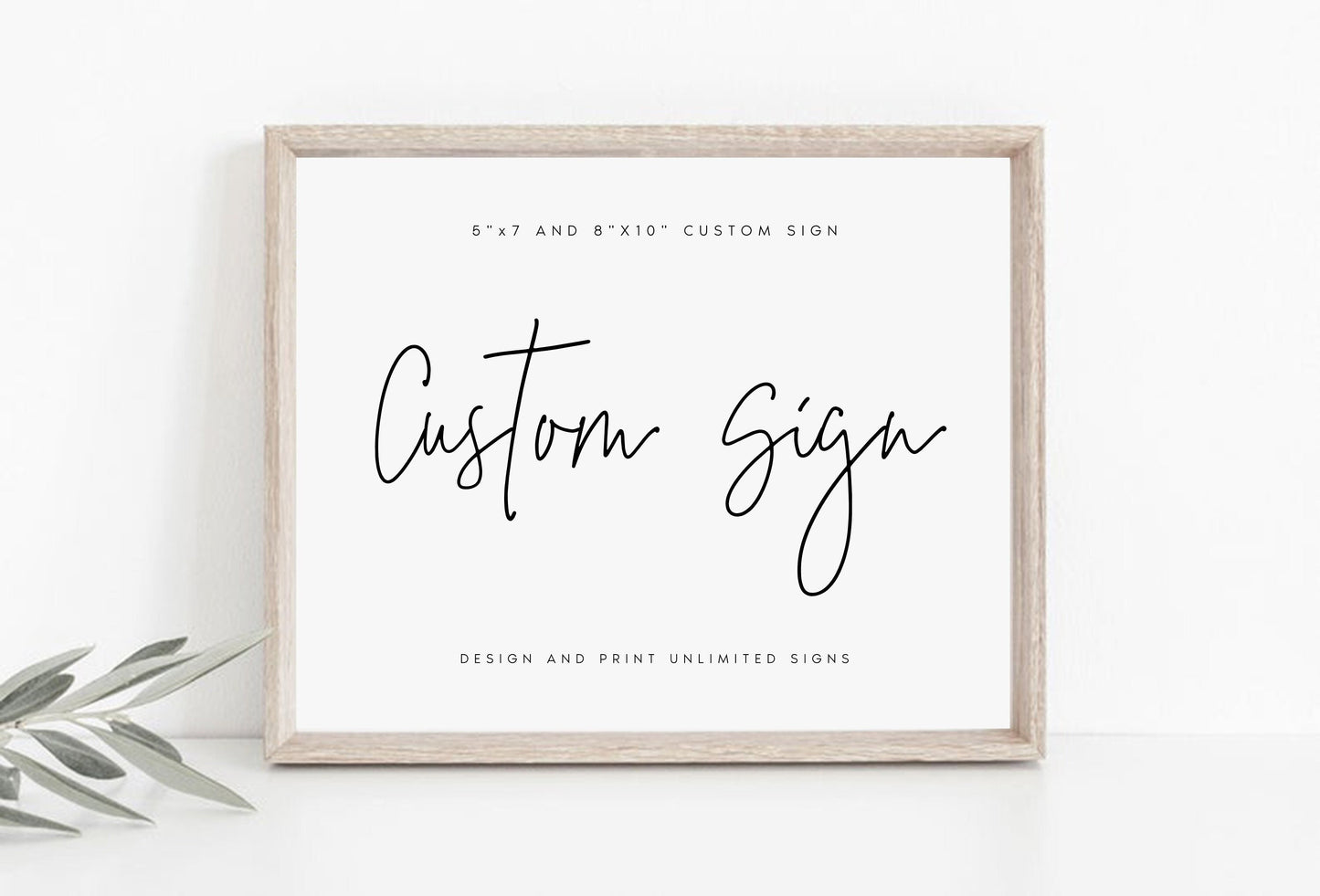 Kathleen Modern Wedding Sign Template