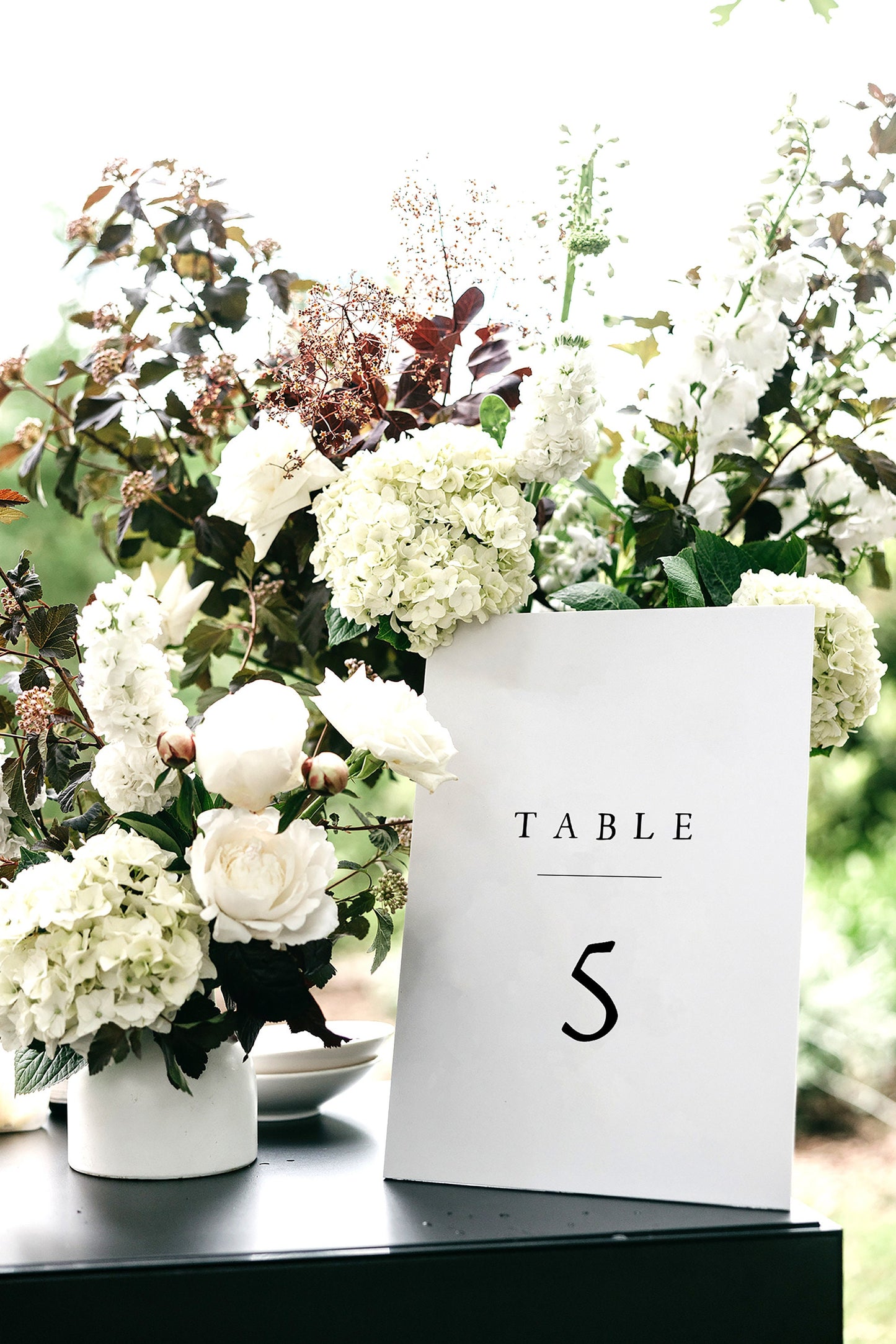 Cate Modern Wedding Table Number Template