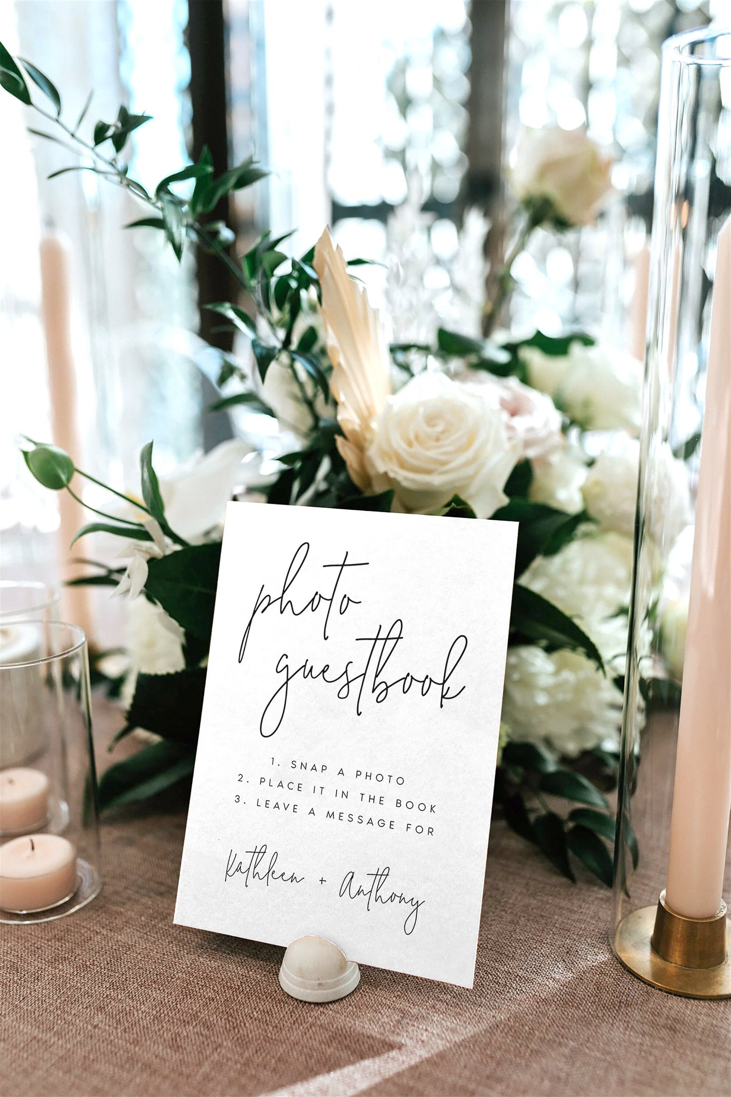 Kathleen Photo Guestbook Sign Template