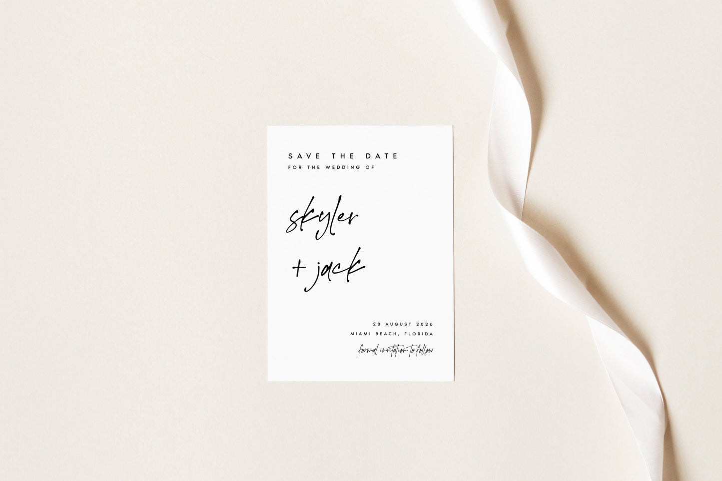 Skyler Modern Save The Date Template