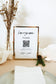 Skyler Honeymoon Fund QR Code Sign Template