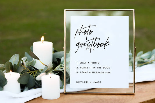 Skyler Photo Guestbook Sign Template