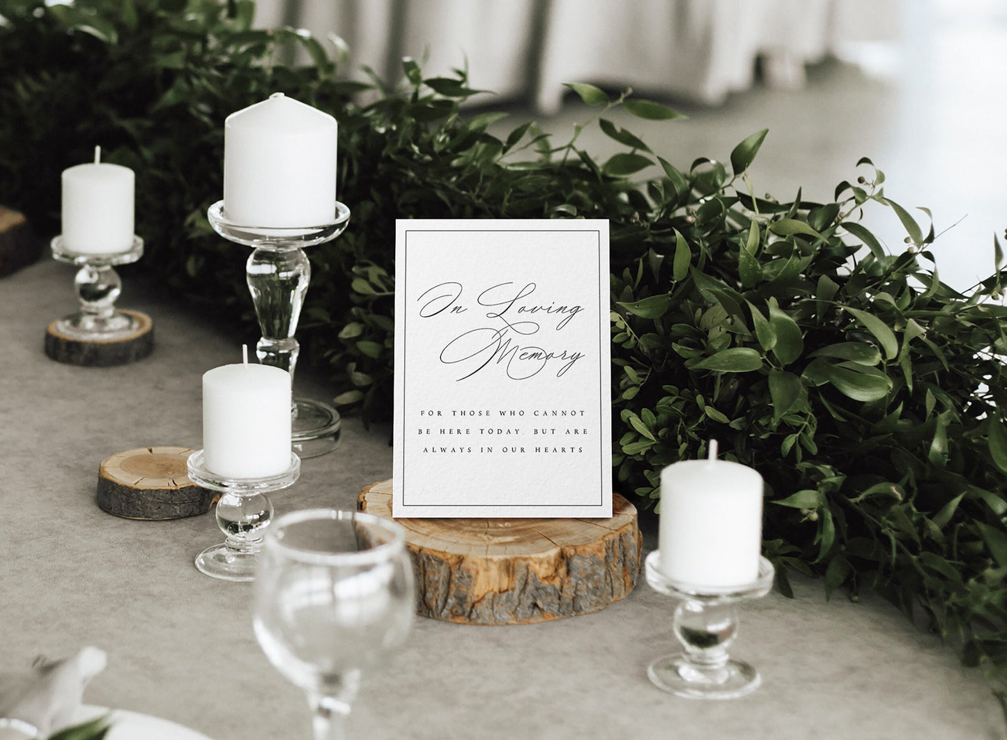 Cecilia In Loving Memory Sign Template Classic & Elegant