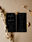 Kristina Black Wedding Program Template