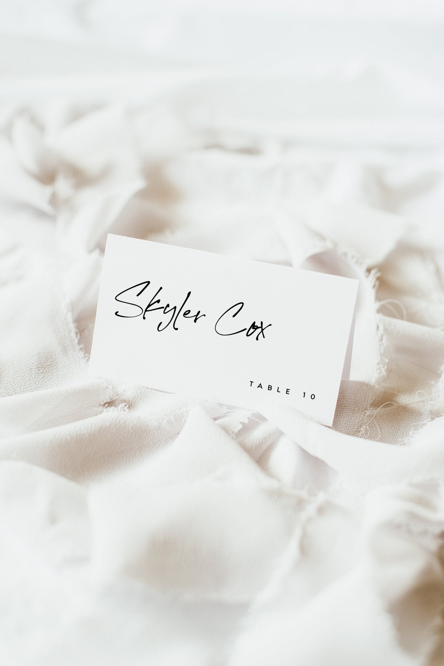 Skyler Modern Wedding Escort Card Template