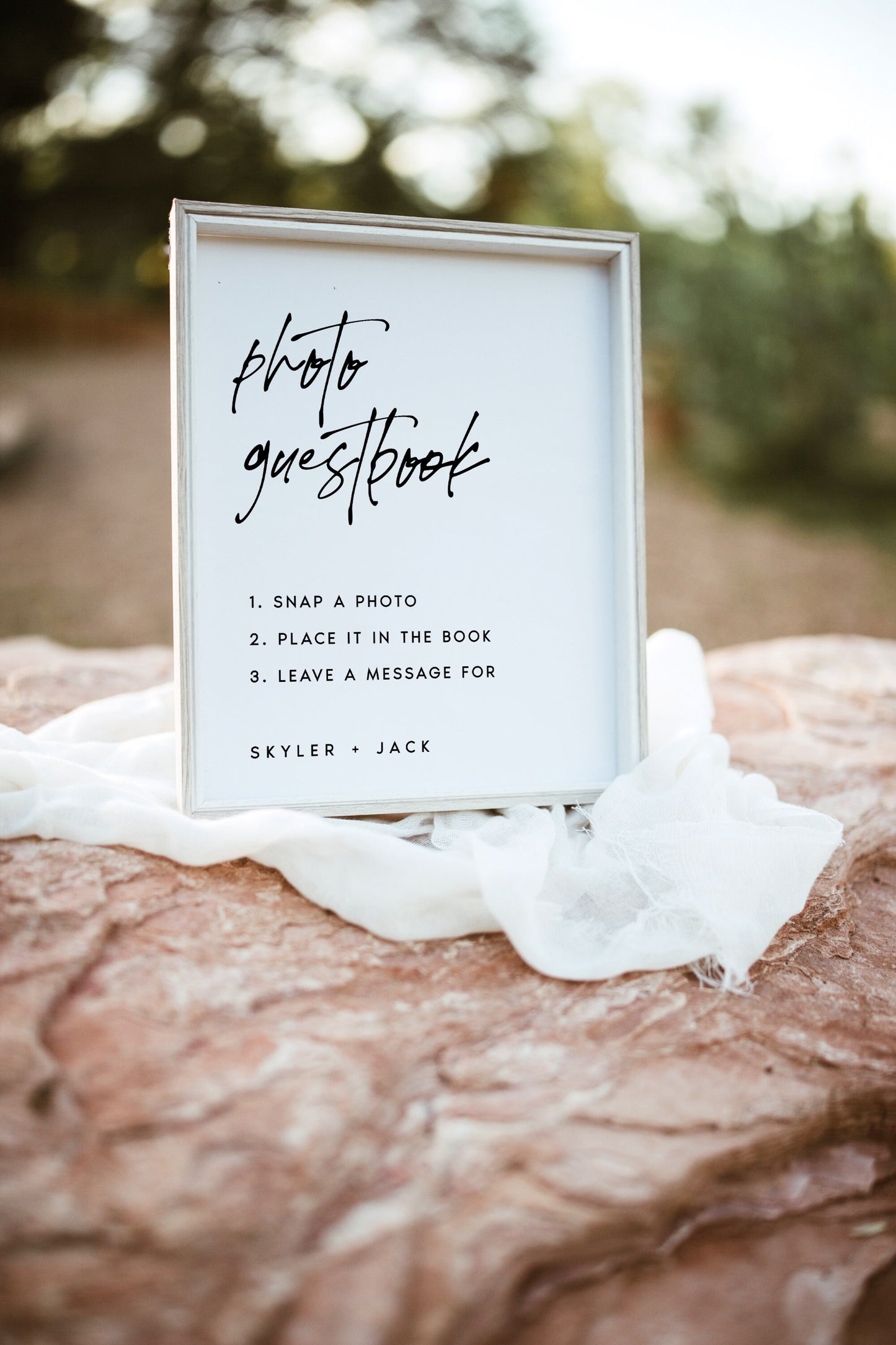 Skyler Photo Guestbook Sign Template