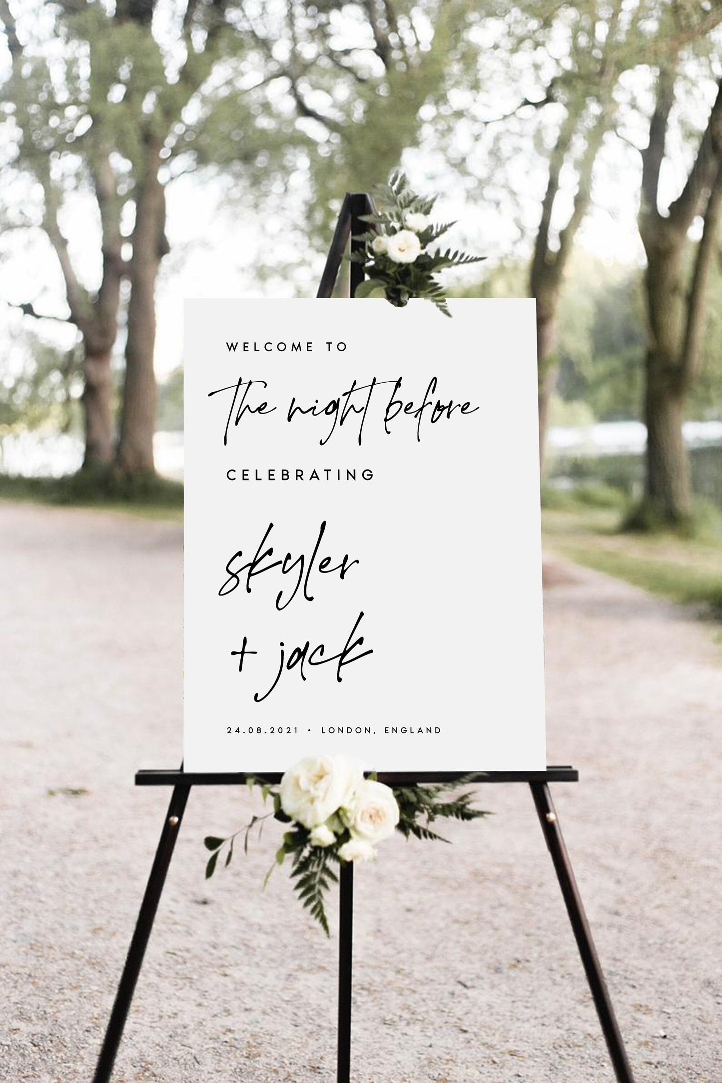 Skyler Rehearsal Dinner Welcome Sign