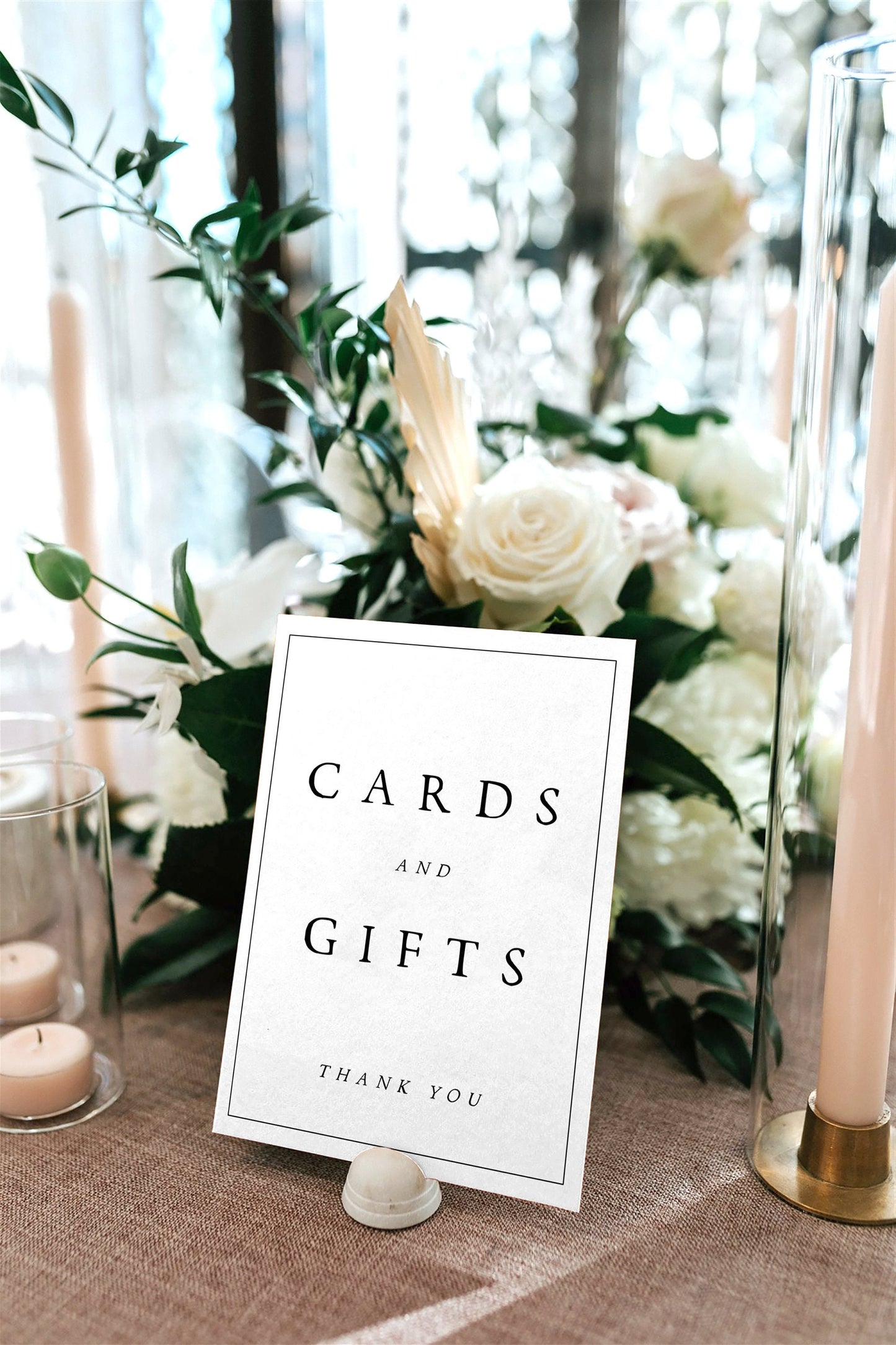 Danielle Modern Cards and Gifts Sign Template