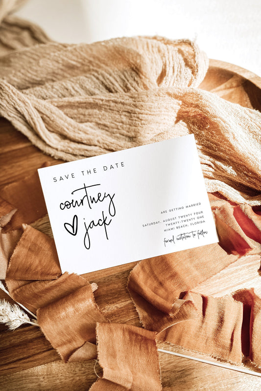 Courtney Fancy Save The Date Template