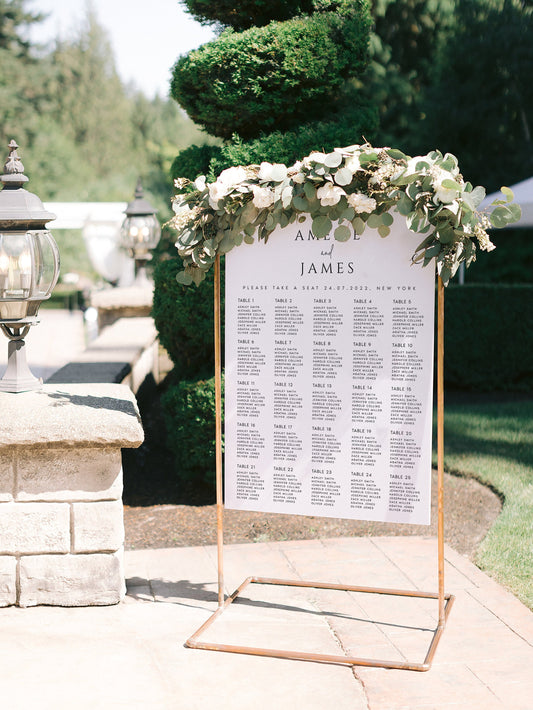 Amelie Wedding Seating Chart Template