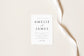 Amelie Minimalist Wedding INVITATION Template