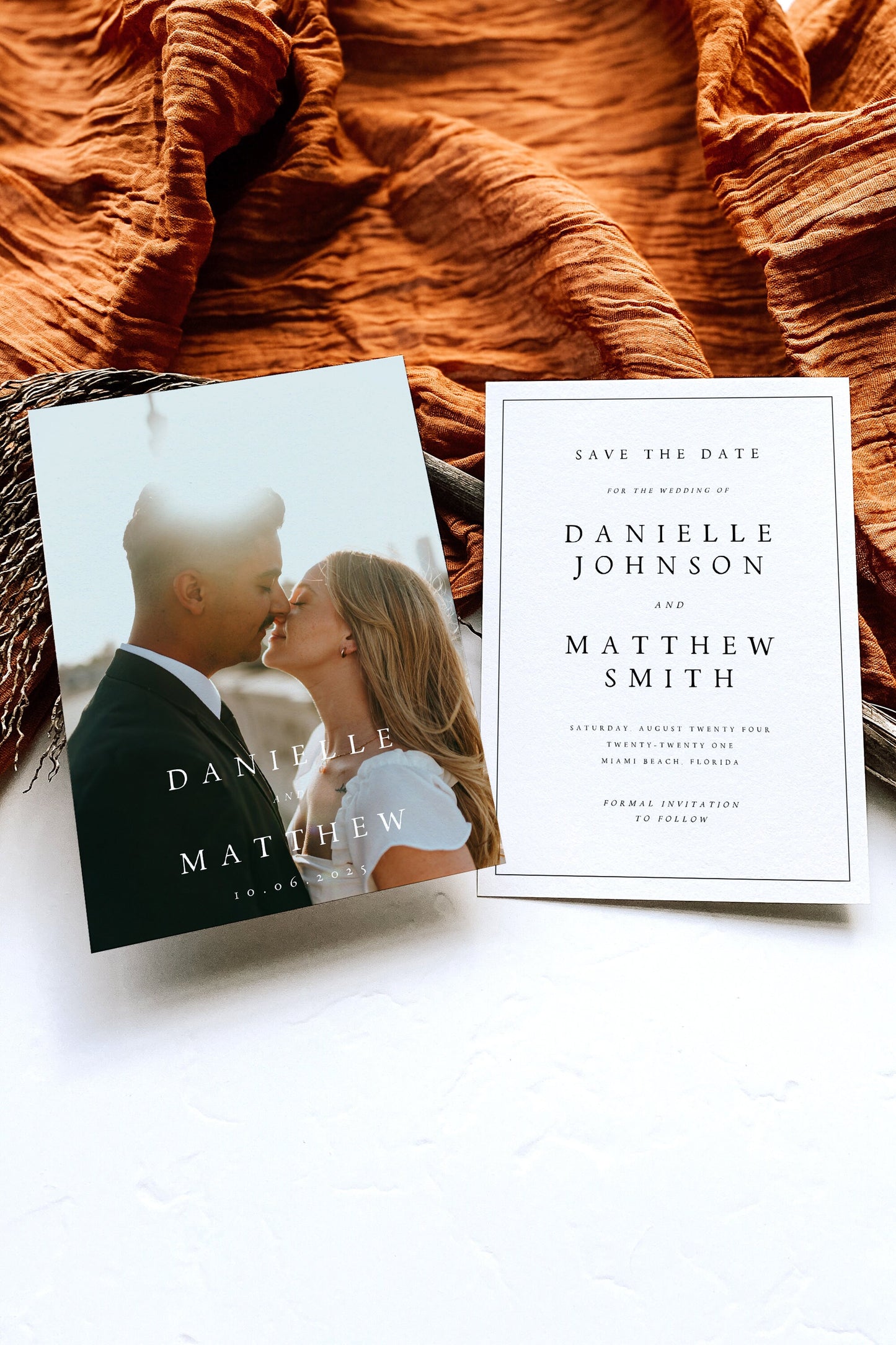 Danielle Photo Save the Date Invitation Template