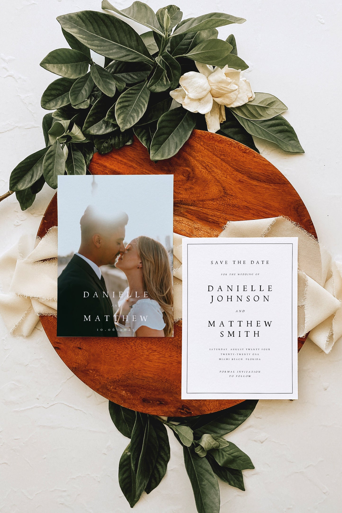 Danielle Photo Save the Date Invitation Template