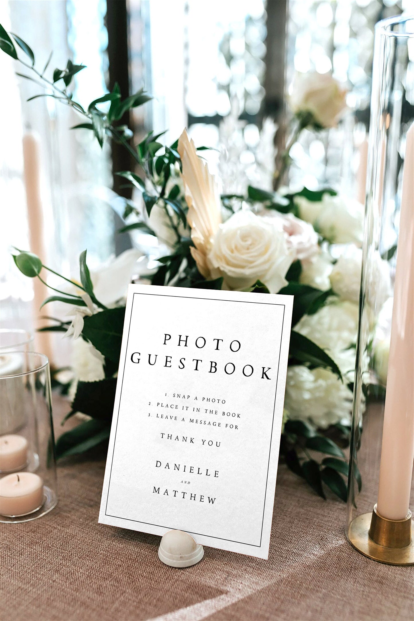 Danielle Photo Guestbook Sign Template