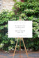 Danielle Minimalist Wedding Welcome Sign