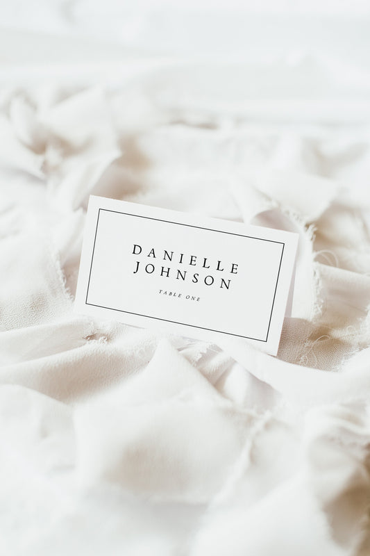 Danielle Modern Wedding Escort Card Template