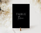 Rose Modern Wedding Table Number Template