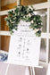 Amelie Modern Wedding Order of Events Timeline Sign Template