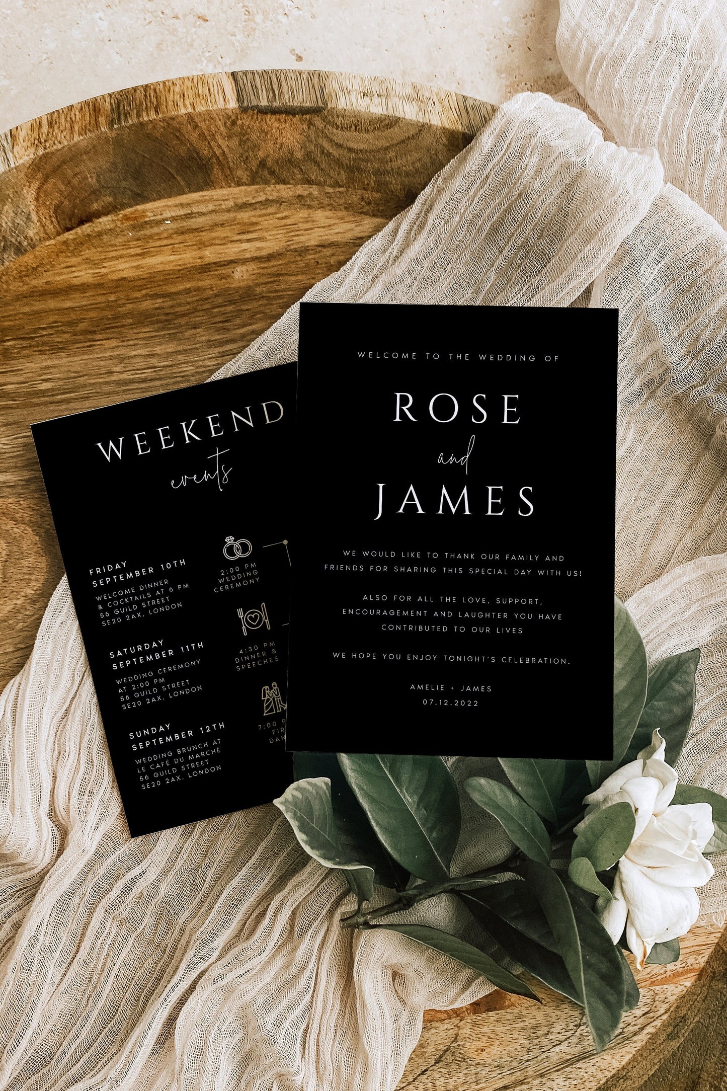 Rose Modern Welcome Letter & Timeline Template