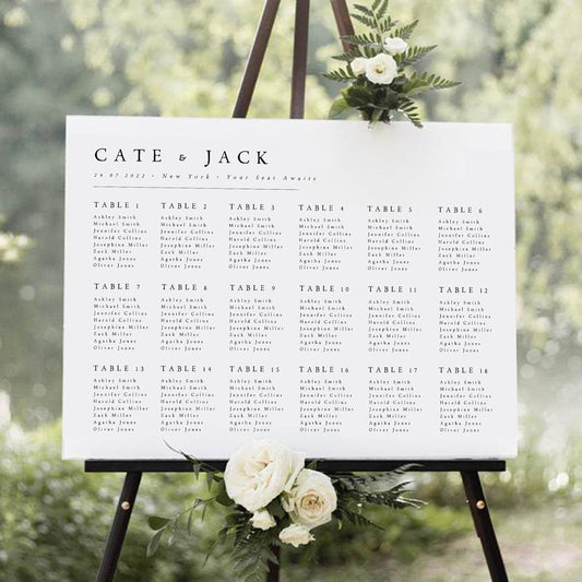 Cate Modern Seating Chart Template