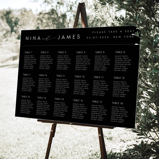 Nina MODERN Seating Chart Template