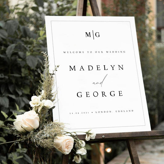 Madelyn Wedding Welcome Sign Template