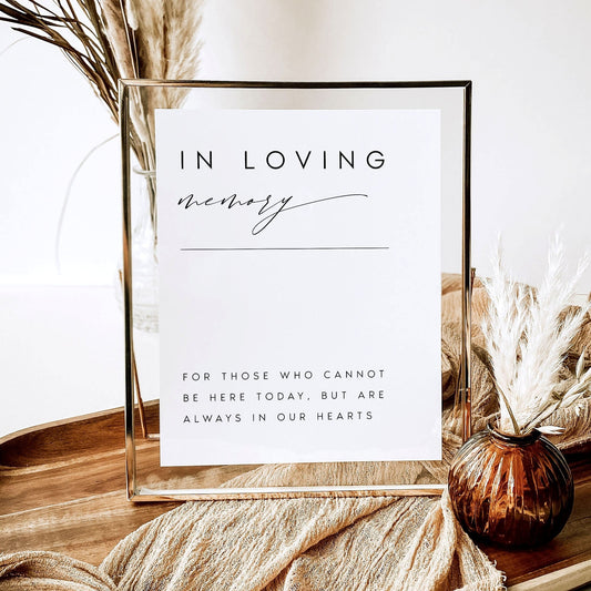 Kate In Loving Memory Sign Template