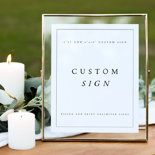 Danielle Modern Wedding Sign Template