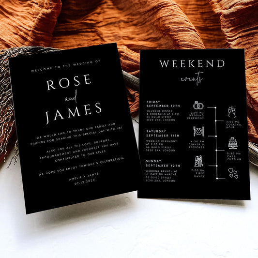 Rose Modern Welcome Letter & Timeline Template