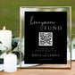 Rose Honeymoon Fund QR Code Sign Template