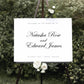 Natasha Wedding Welcome Sign Template