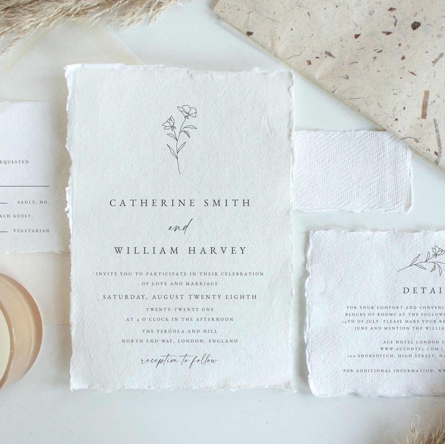 Catherine Botanical Wedding Invitation