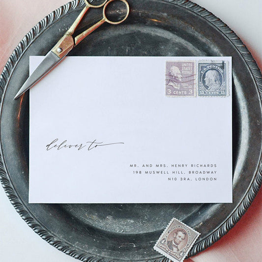 Kate Envelope Address Template