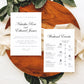 Natasha Wedding Welcome Letter & Timeline Template