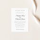 Natasha Calligraphy Wedding Rehearsal Invitation Template