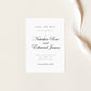 Natasha Calligraphy Save The Date Template