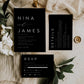 Nina Elegant Wedding Invitation Set Template