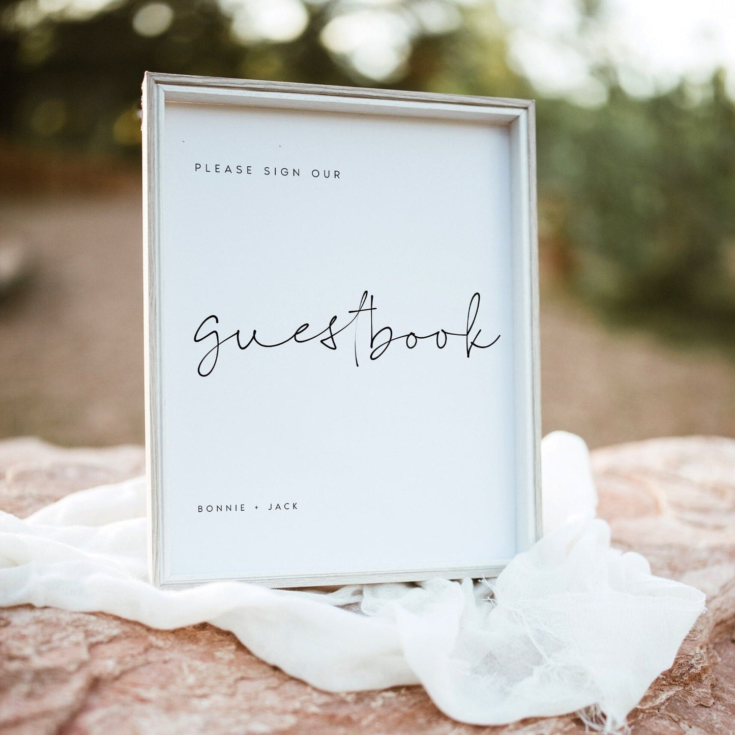 Bonnie Please Sign Our Guestbook Sign Printable