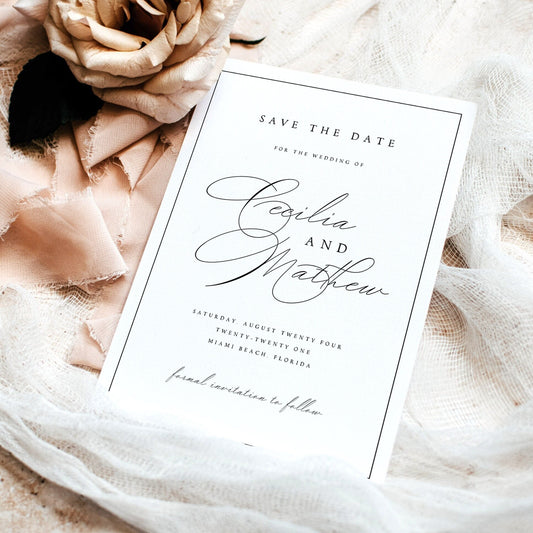 Cecilia Elegant Save The Date Template