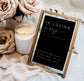 Nina Black In Loving Memory Sign Template