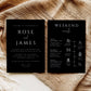 Rose Black Welcome Letter & Timeline Template