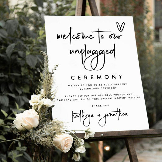 Kathryn Printable Unplugged Ceremony Sign