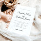 Natasha Script Wedding Invitation Template