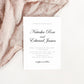 Natasha Script Wedding Invitation Template