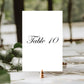 Natasha Classic Wedding Table Number Template