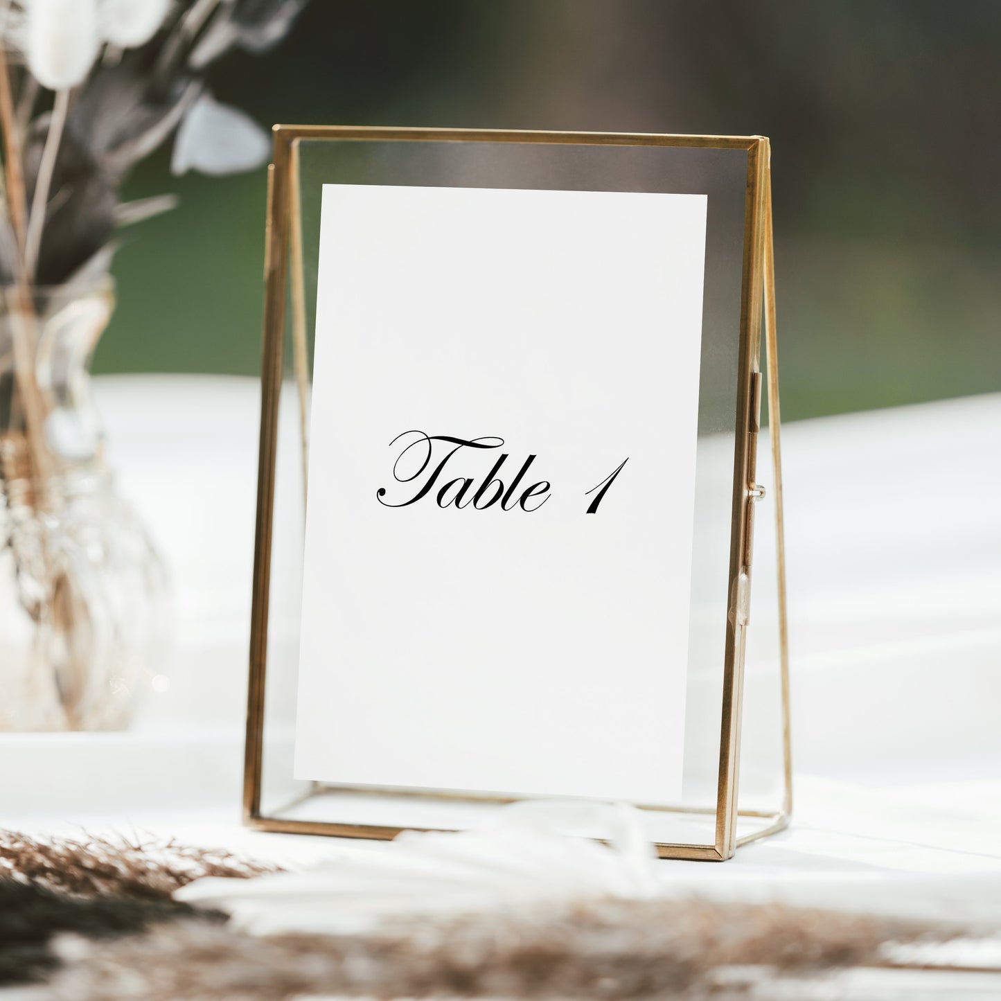 Natasha Classic Wedding Table Number Template